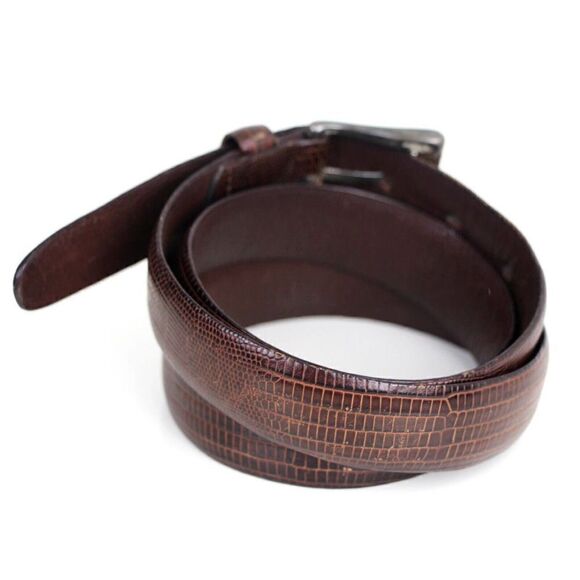 Bill Adler BROWN GENUINE LEATHER 1 1/8"Wd CASUAL DRESS MEN'S BELT Sz 36 (X82 - Picture 4 of 14